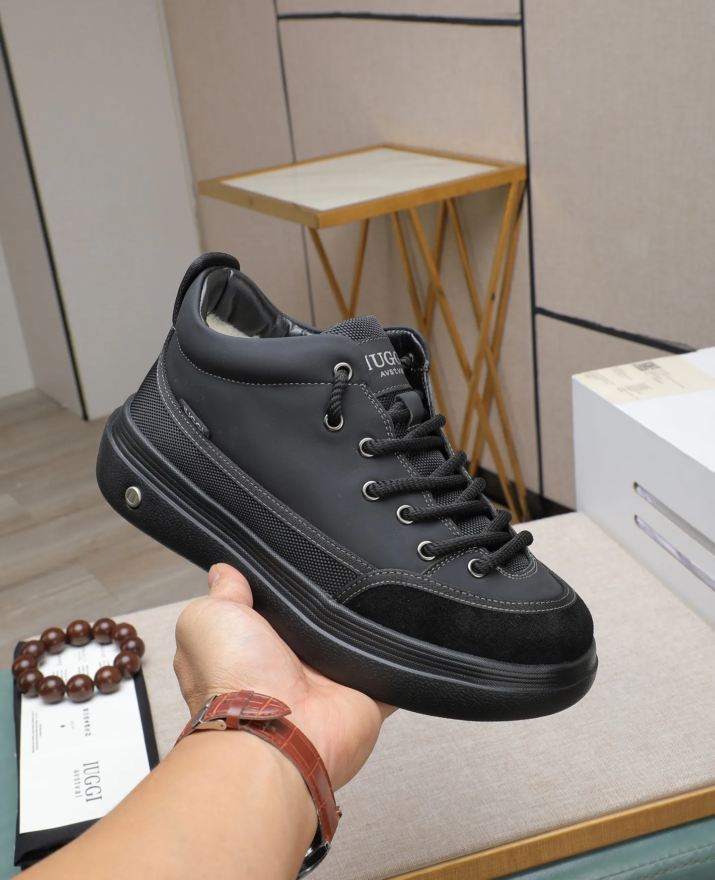 Men's shoes 💰660 IUGGI new retro presbyopia men's shoes, casual and versatile, full of high-end sense, fashionable, luxury and personalized style, joint style, retro presbyopia factor, full of handsome style, first layer suede cowhide, lining wool, rubber outsole, light and non-slip size: 39-44